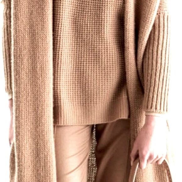 Ralph Lauren Collection* Pre-Fall 15 Camel Cashmere Mohair Knit Cardigan Sweater - Picture 7 of 15